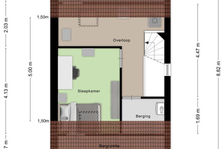 Plattegrond – Maximalaan 48, Oud Gastel