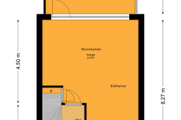 Plattegrond – Max Takstraat 57, Almere