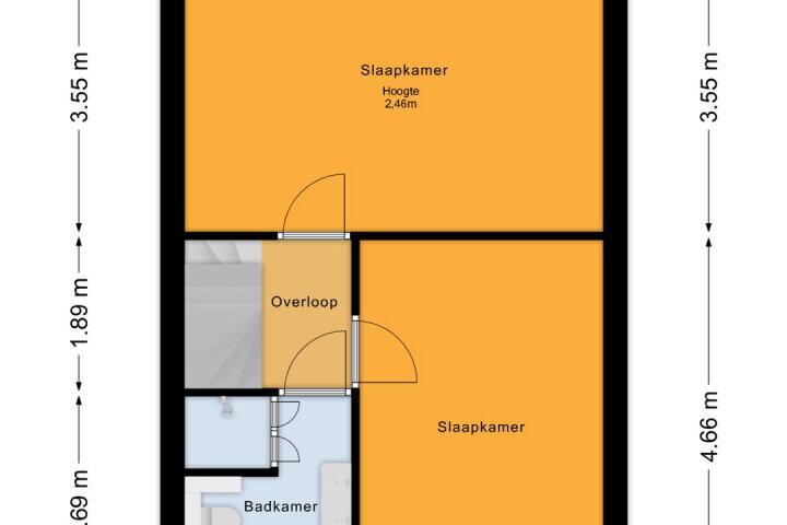 Plattegrond – Max Takstraat 57, Almere
