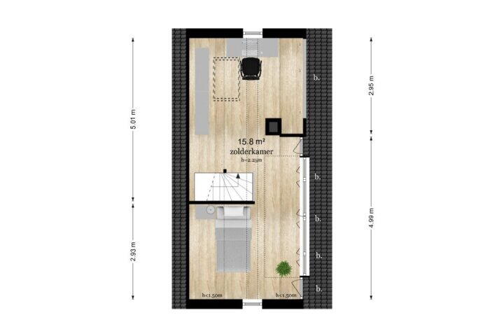 Plattegrond – M.C.Verloopweg 29, Leersum