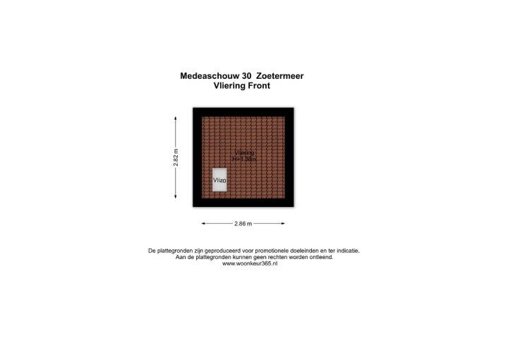 Plattegrond – Medeaschouw 30, Zoetermeer
