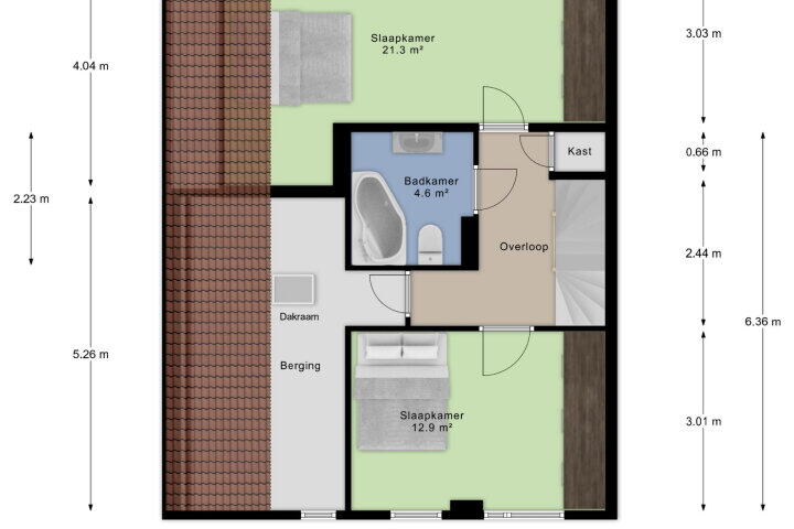 Plattegrond – Medemblikhof 24, Arnhem