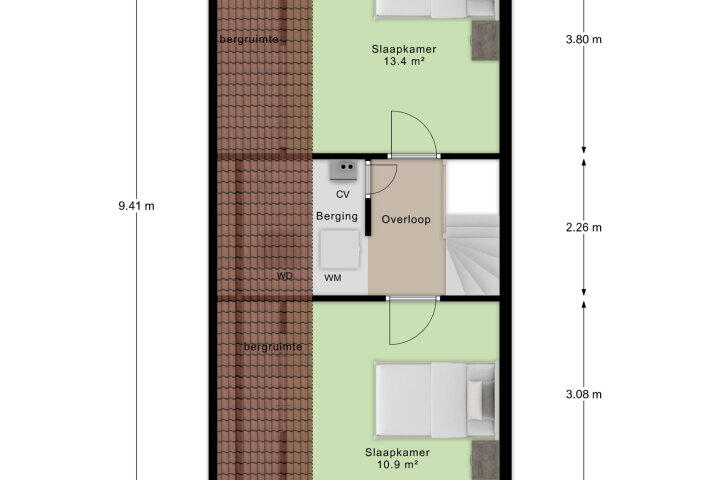 Plattegrond – Medemblikhof 24, Arnhem