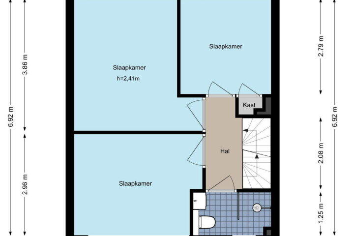 Plattegrond – Meelbeslaan 22, Amstelveen