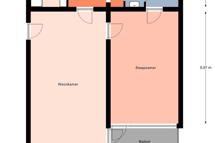 Plattegrond – Meent 124, Norg