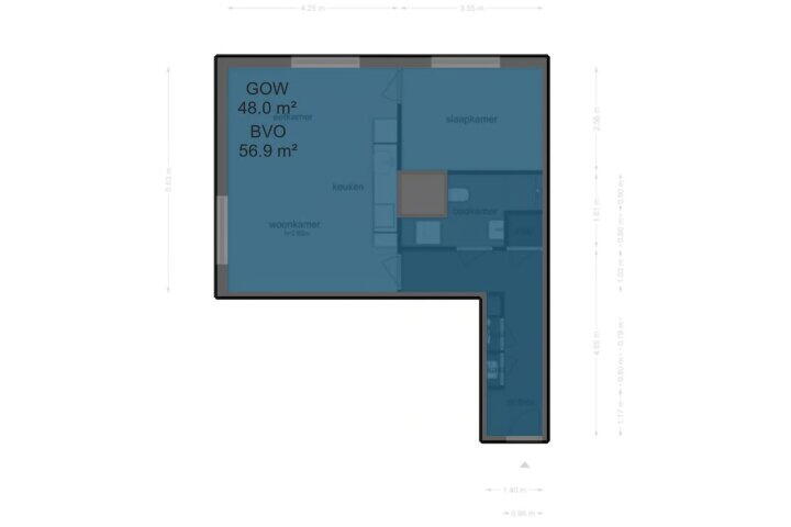 Plattegrond – Meerluchtlaan 240, Amsterdam