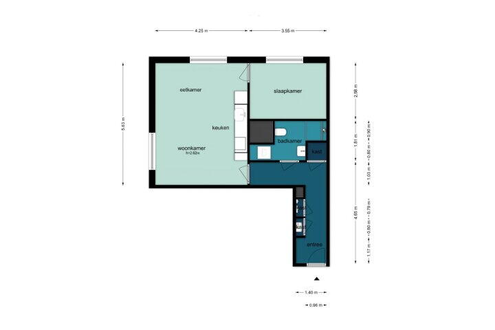 Plattegrond – Meerluchtlaan 240, Amsterdam