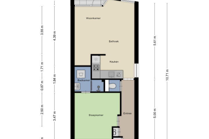 Plattegrond – Meerstraat 36, Beverwijk