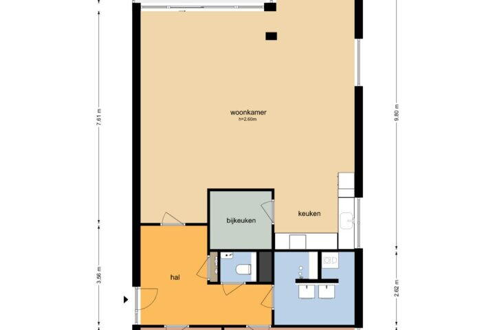 Plattegrond – Meerweg 257, Haren (GR)