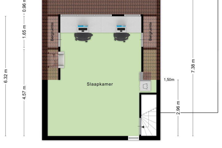 Plattegrond – Meesberg 11, Roosendaal