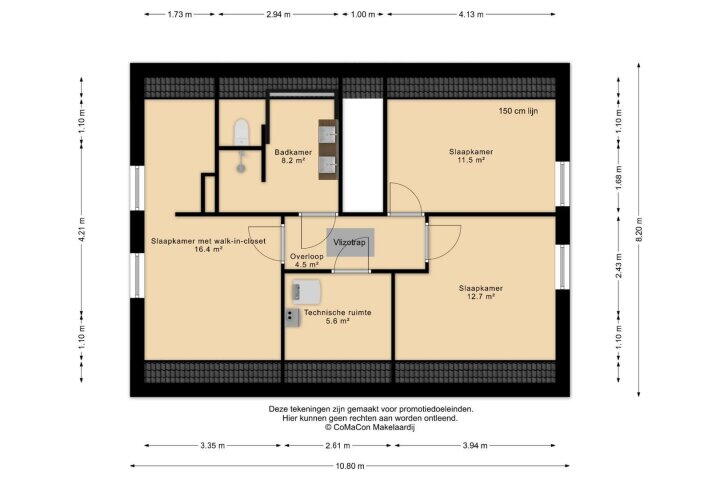 Plattegrond – Meester Achtenstraat 14, Hegelsom