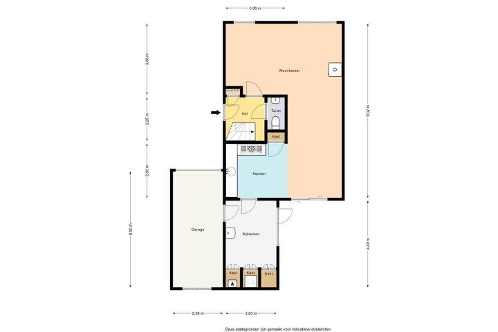 Plattegrond – Meester Baasstraat 6, De Blesse