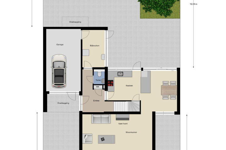 Plattegrond – Meester Merkxstraat 9, Arnhem
