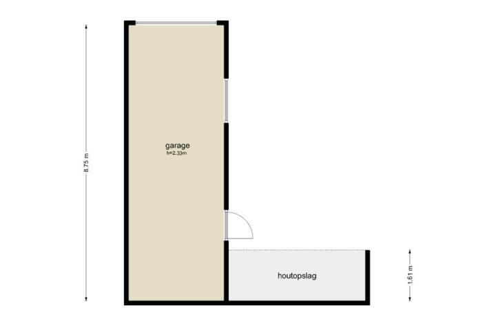 Plattegrond – Meeuwenlaan 14, Vries