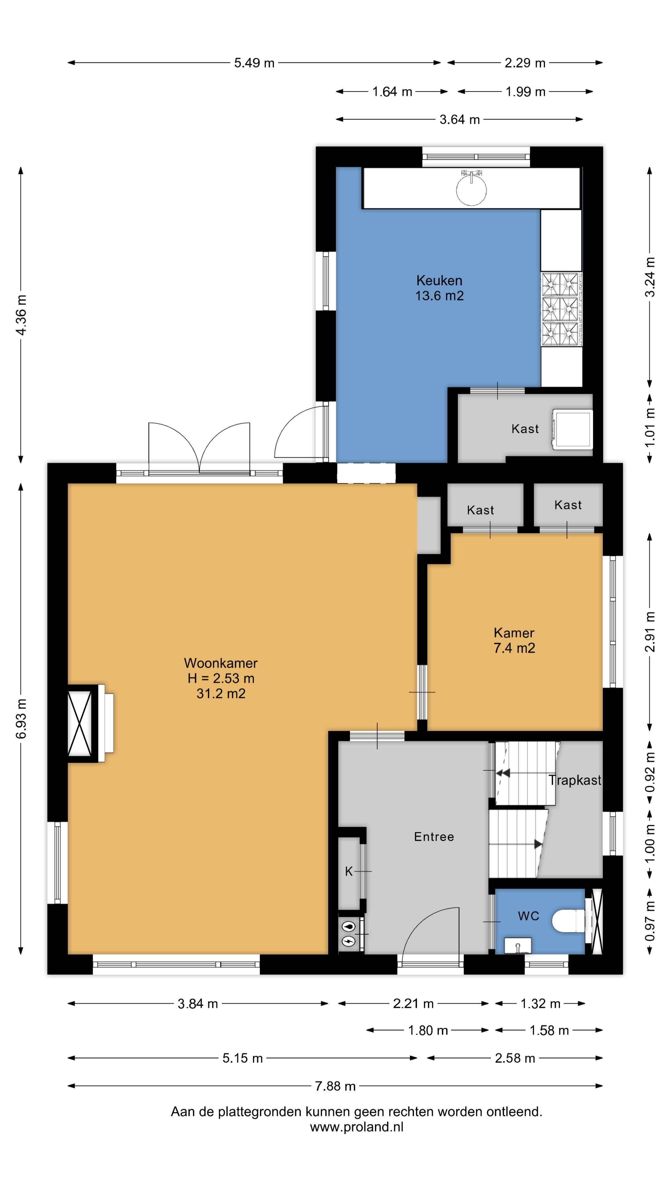 Plattegrond 6 - Meidoornlaan 2 A, Roden