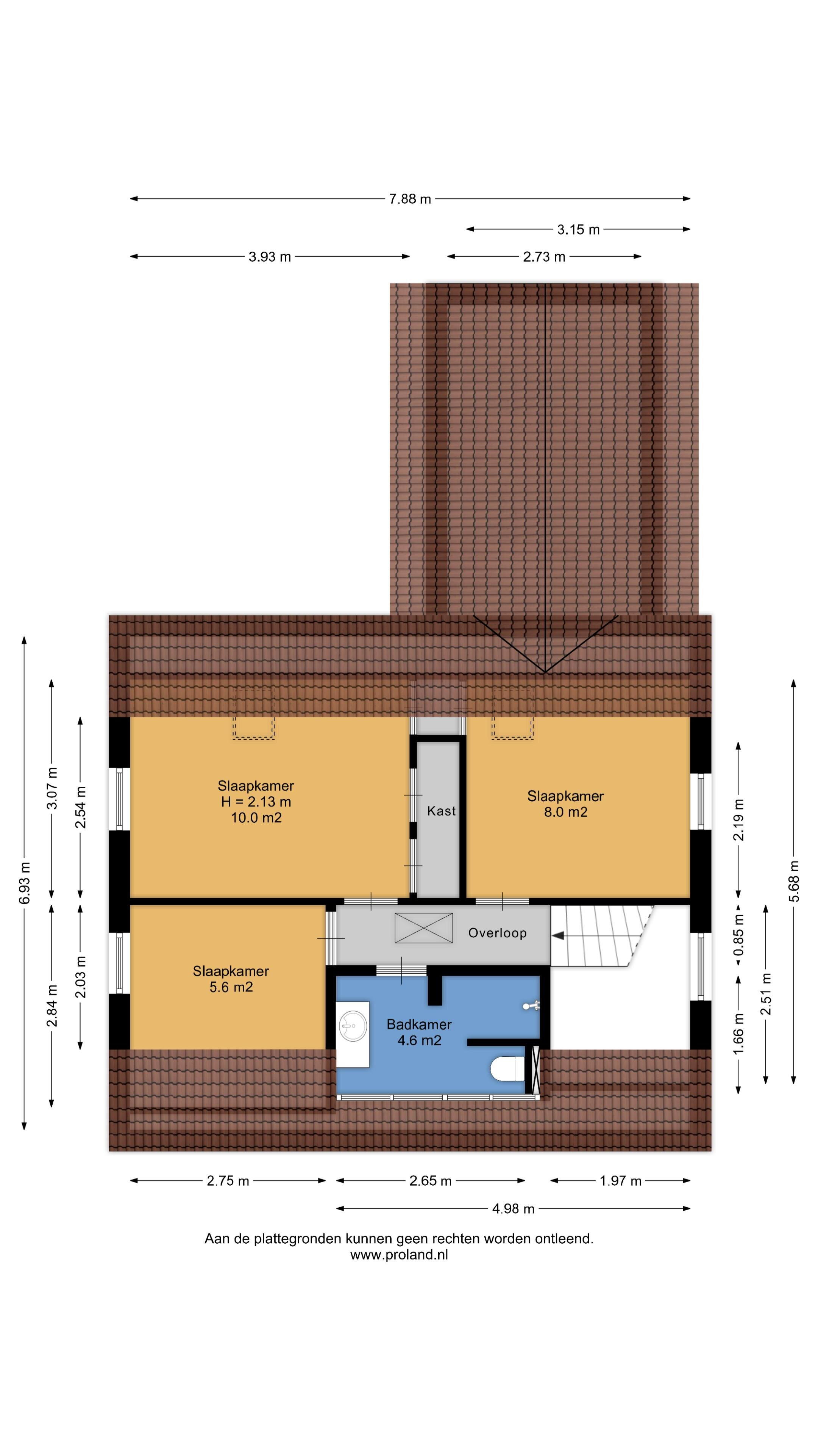 Plattegrond 7 - Meidoornlaan 2 A, Roden