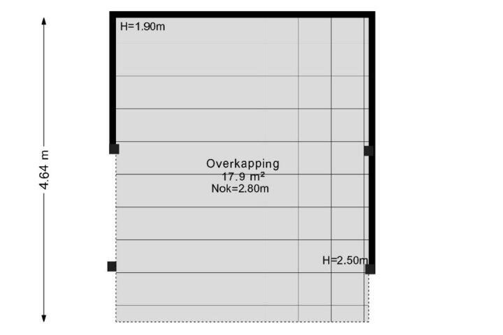 Plattegrond – Meidoornlaan 4, Exloo