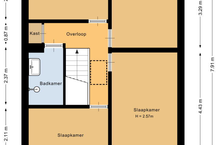 Plattegrond – Meijhorst 1134, Nijmegen