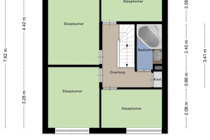 Plattegrond – Meijhorst 1325, Nijmegen
