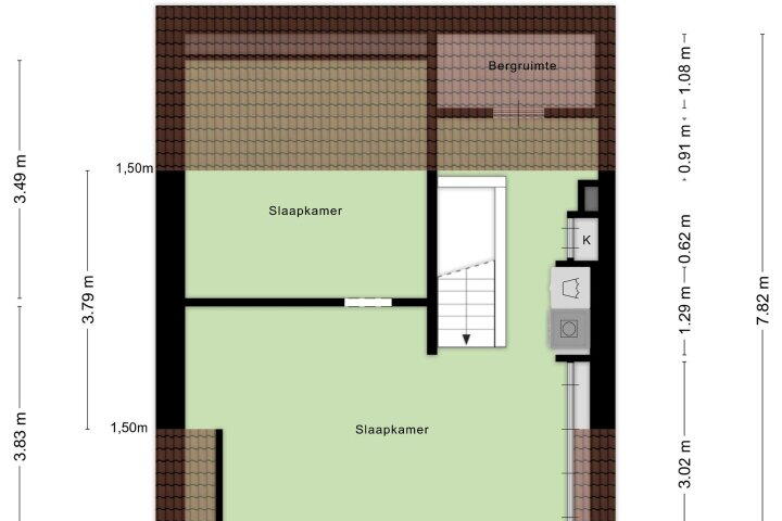 Plattegrond – Meijhorst 1325, Nijmegen
