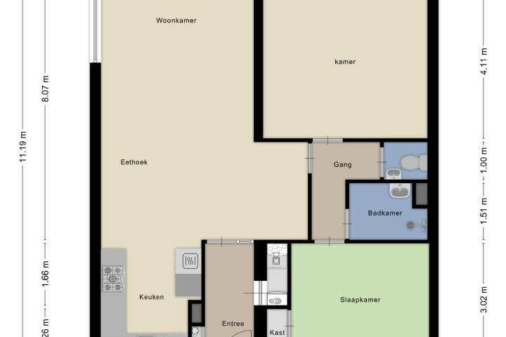 Plattegrond – Meijhorst 3170, Nijmegen