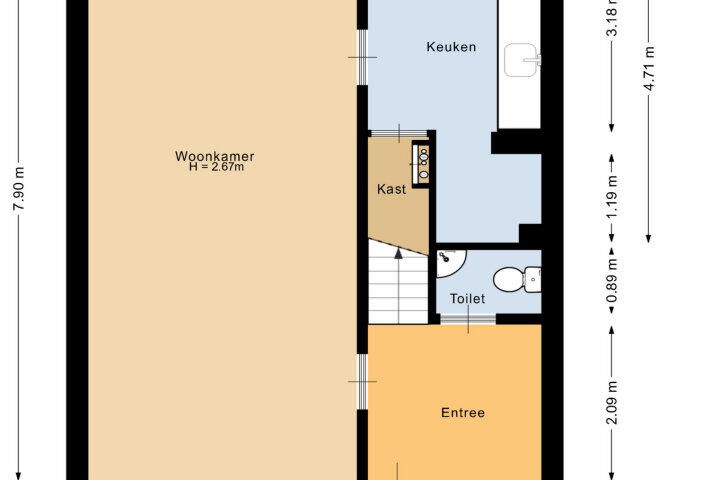 Plattegrond – Meijhorst 5014, Nijmegen