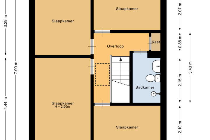 Plattegrond – Meijhorst 5014, Nijmegen