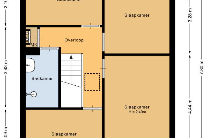 Plattegrond – Meijhorst 5429, Nijmegen