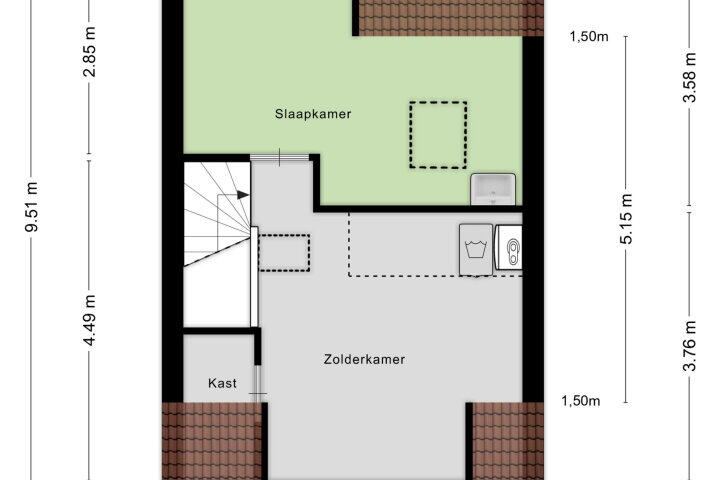 Plattegrond – Meijhorst 6241, Nijmegen
