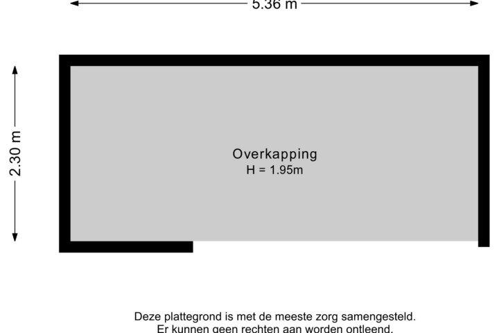 Plattegrond – Meindert Hobbemastraat 5, Meppel