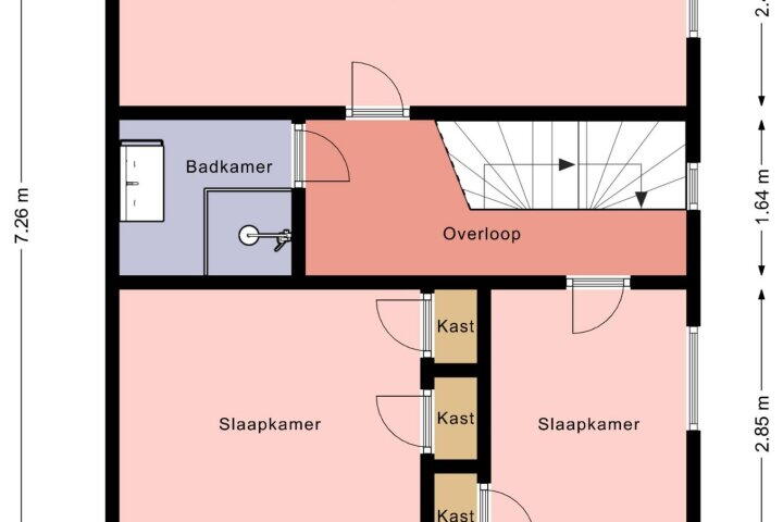 Plattegrond – Meineszstraat 4, Heerenveen