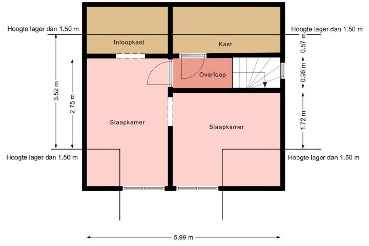 Plattegrond – Meineszstraat 4, Heerenveen