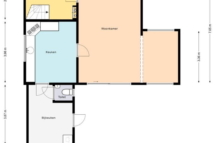 Plattegrond – Meineszstraat 5, Heerenveen