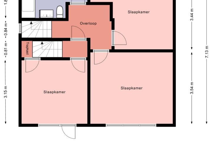 Plattegrond – Meineszstraat 5, Heerenveen