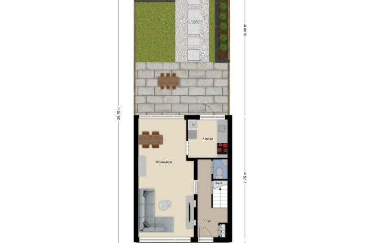 Plattegrond – Melleveld 7, Wouw