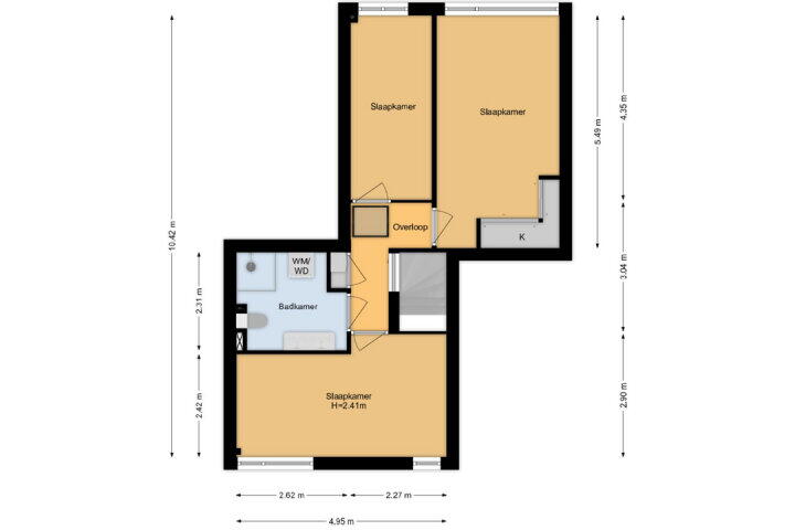 Plattegrond – Mendelssohnrode 50, Zoetermeer