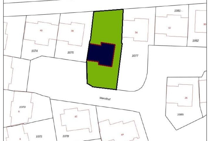 Plattegrond – Merelhof 36, Norg