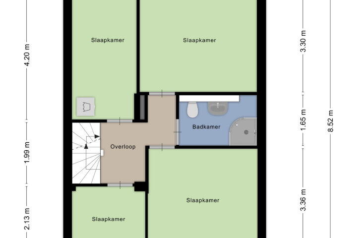 Plattegrond – Merelstraat 8, Wijchen