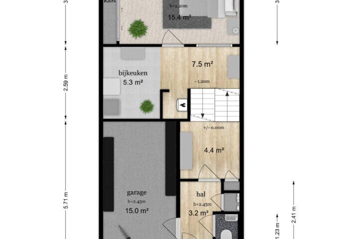 Plattegrond – Merovingersstraat 10, Wijk bij Duurstede