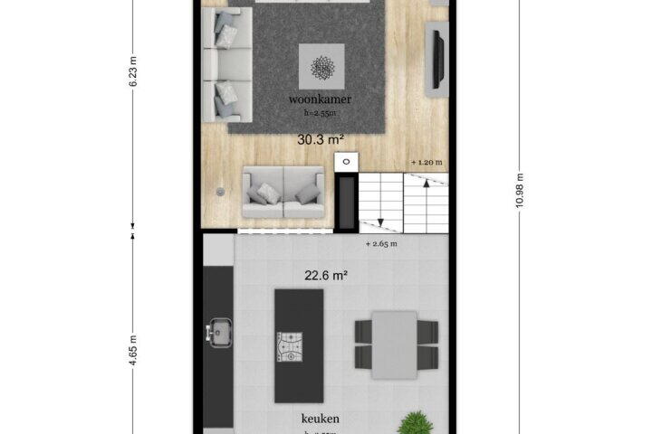 Plattegrond – Merovingersstraat 10, Wijk bij Duurstede