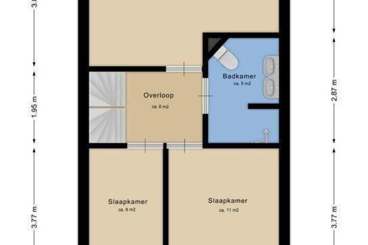 Plattegrond – Merwede 17, Hoogeveen