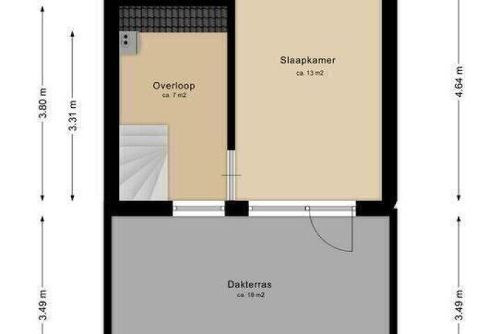Plattegrond – Merwede 17, Hoogeveen