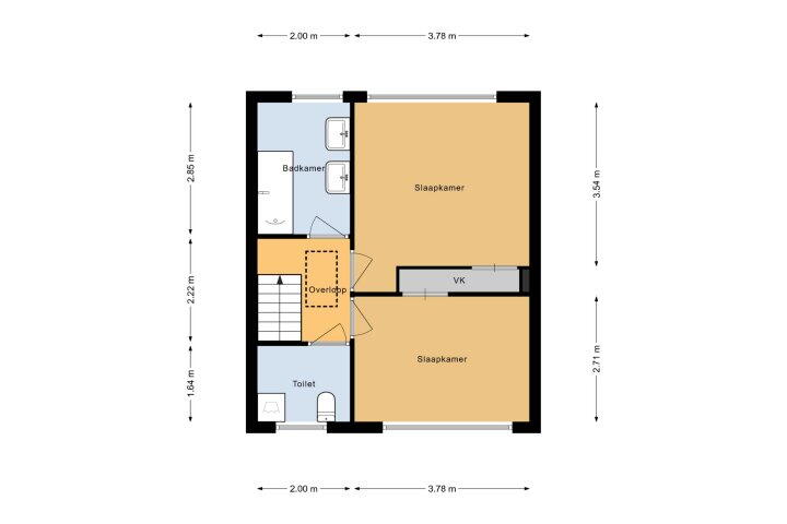 Plattegrond – Merwedestraat 6, Den Helder