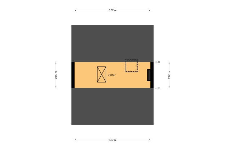 Plattegrond – Merwedestraat 6, Den Helder