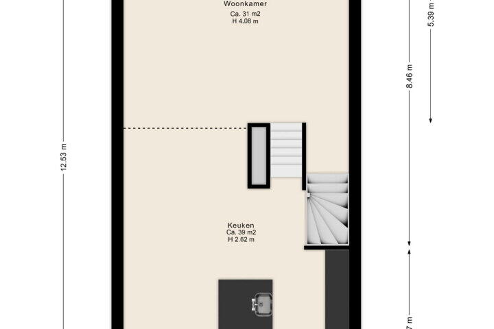 Plattegrond – Meteorenlaan 58, Hoogeveen