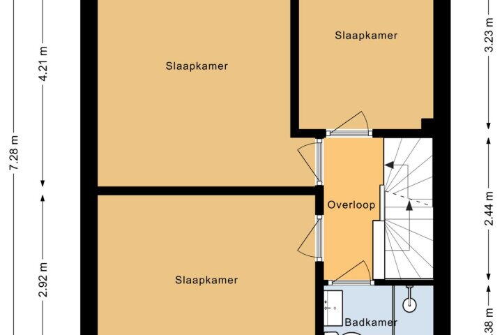 Plattegrond – Metiusstraat 48, Heerhugowaard