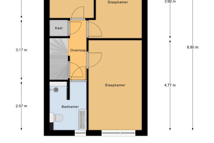 Plattegrond – Mettebos 63 A, Brunssum