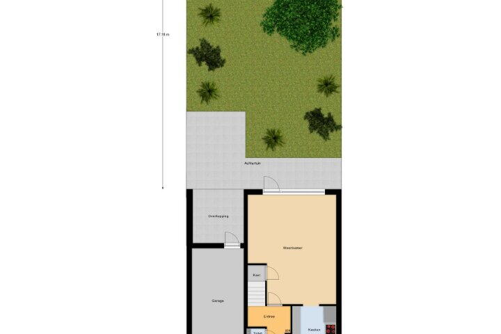 Plattegrond – Mettebos 63 A, Brunssum