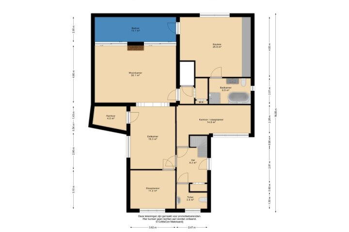 Plattegrond – Mgr Aertsstraat 25, Swolgen