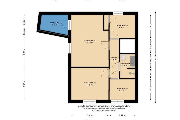 Plattegrond – Mgr Aertsstraat 25, Swolgen